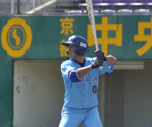 今秋ドラフト候補の大阪ガス小深田（撮影・望月千草）
