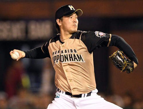 日本ハム有原航平（2019年8月31日撮影）