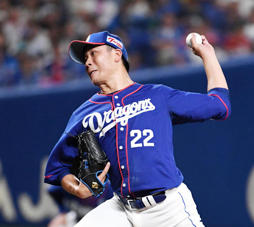 中日対DeNA　中日先発の大野雄（撮影・前岡正明）