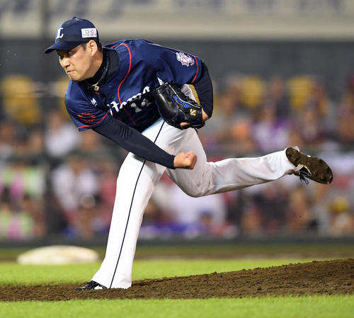 西武増田達至投手（2019年9月6日撮影）