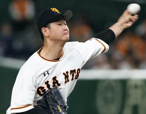 1イニングを無失点に抑えた中川（2019年4月27日）