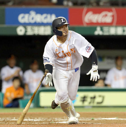 西武森友哉（2019年8月21日撮影）