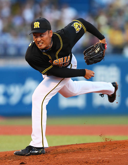 阪神秋山拓巳（2019年8月8日撮影）