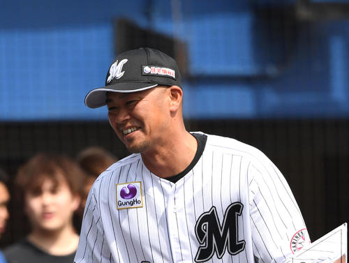 ロッテ福浦和也（2019年4月20日撮影）