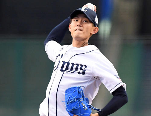 西武対ロッテ　西武の先発今井（撮影・たえ見朱実）