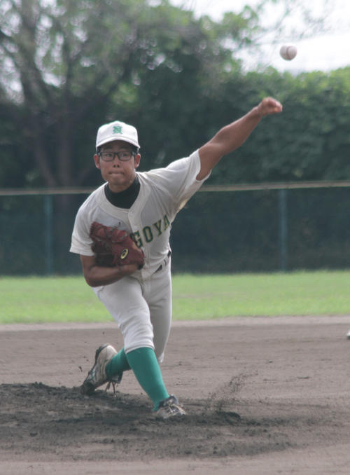 2失点完投勝利の名古屋大・松田（撮影・柏原誠）