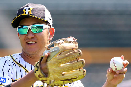 阪神岩貞祐太（2019年9月9日撮影）