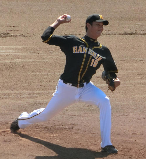 ウエスタン・リーグ中日対阪神　先発した阪神藤浪（撮影・奥田隼人）