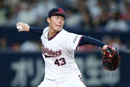 オリックス対ソフトバンク　オリックス先発の山本（撮影・前田充）