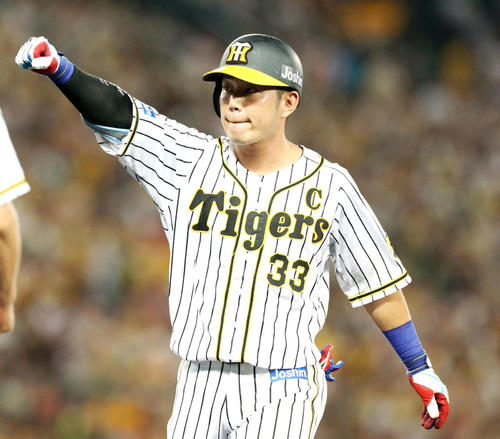 阪神糸原健斗（2019年9月10日撮影）
