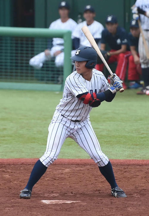 東北学院大対仙台大　10打数連続安打のリーグ新記録をマークした仙台大・川村（撮影・相沢孔志)