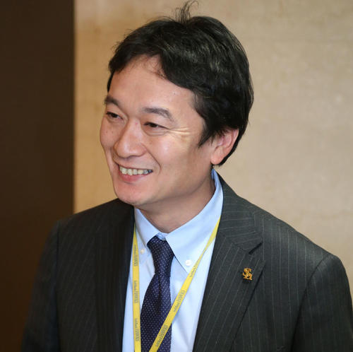 ソフトバンク三笠杉彦取締役GM（2017年12月8日撮影）