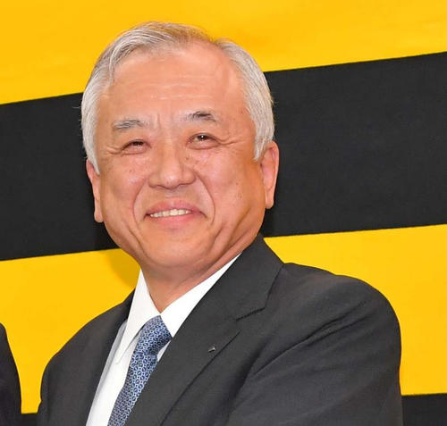 阪神藤原崇起オーナー（2018年10月16日撮影）
