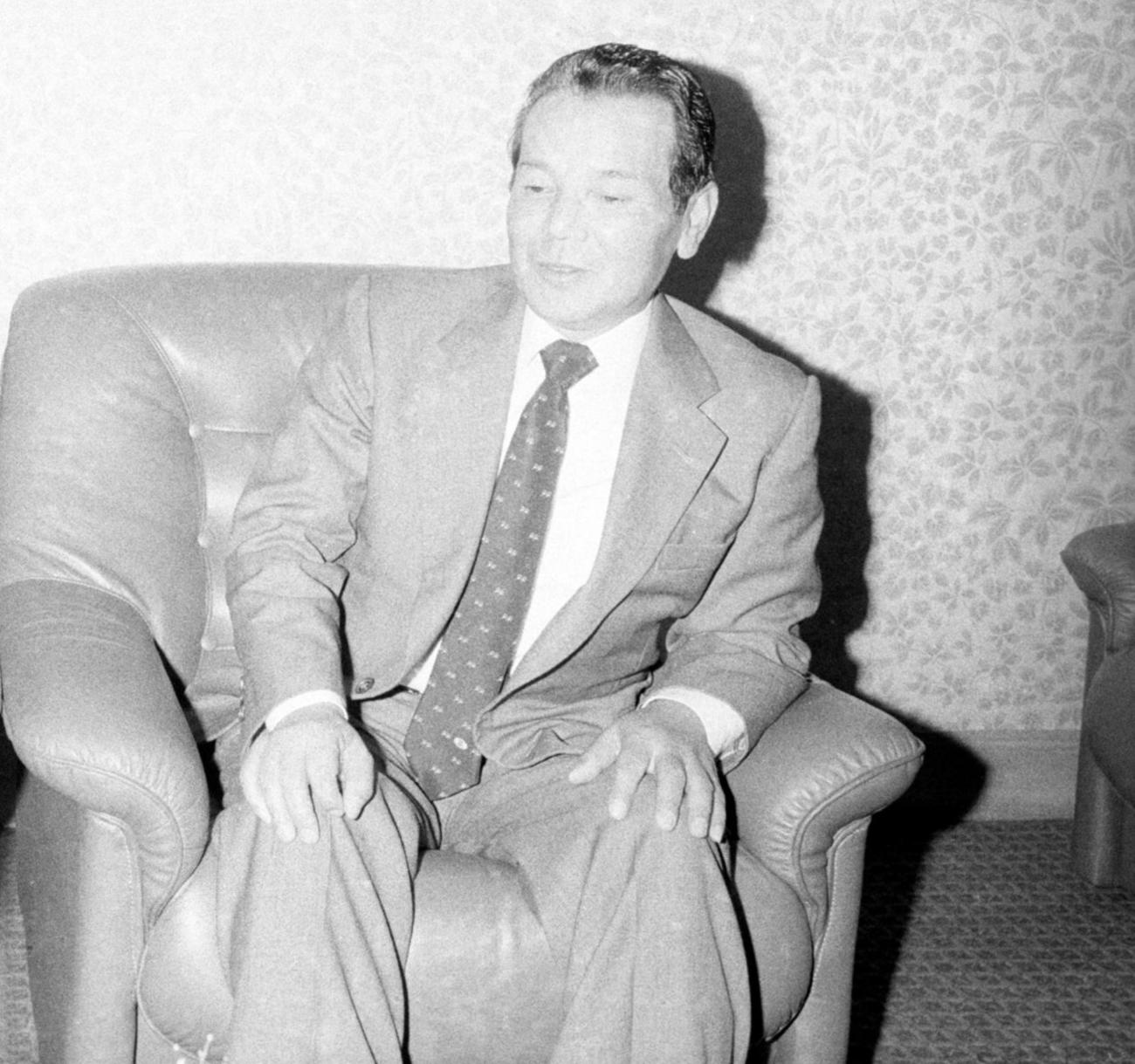ヤクルト相馬和夫球団社長（1986年10月21日撮影）