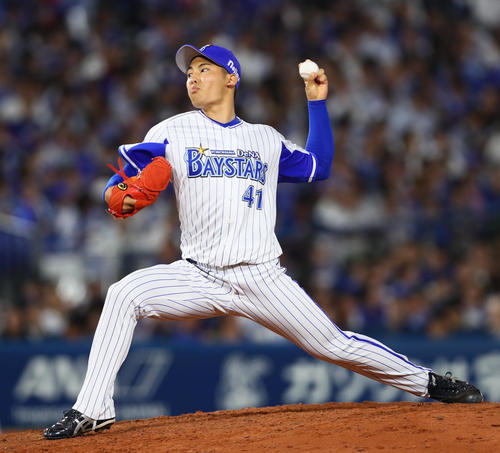 DeNA桜井周斗（2019年7月18日撮影）