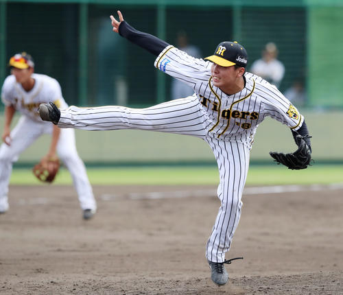 ソフトバンク戦に先発し了した馬場（撮影・加藤哉）