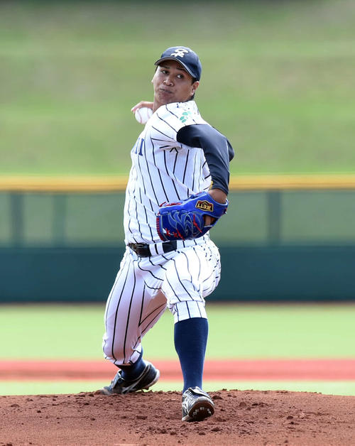 東北工大対仙台大　先発した仙台大・宇田川（撮影・相沢孔志)