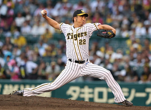 阪神対中日　9回表、藤川球児が登板（撮影・上山淳一）