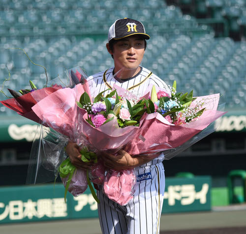 阪神対中日　引退する高橋聡文（撮影・奥田泰也）＝2019年9月30日甲子園球場