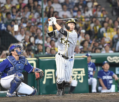 阪神対中日　7回裏阪神無死、代打鳥谷敬は右飛に倒れる（撮影・奥田泰也）