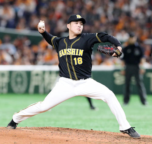 阪神馬場皐輔（2019年4月2日撮影）