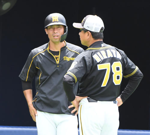 阪神江越大賀（2019年6月12日撮影）