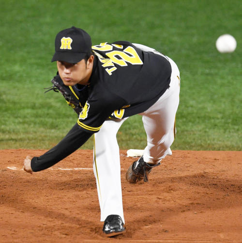 阪神先発の高橋遥人（撮影・奥田泰也）