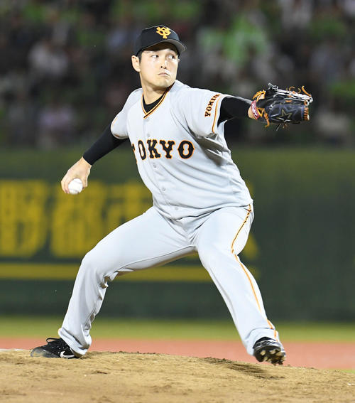 巨人鍵谷陽平投手（2019年7月15日撮影）