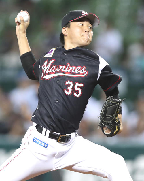 ロッテ渡辺啓太（2018年7月9日撮影）