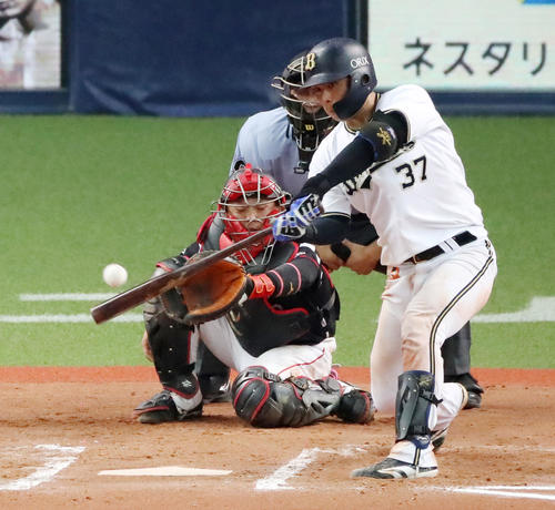 オリックス若月健矢（2019年7月2日撮影）