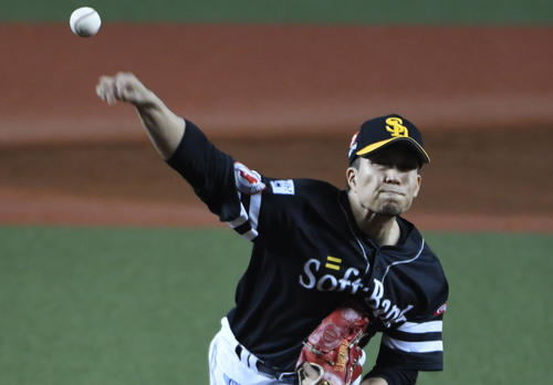 先発の千賀滉大（撮影・今浪浩三）