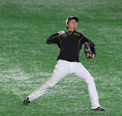 阪神西勇輝（2019年10月8日撮影）