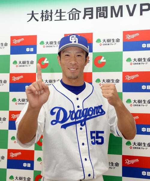 9月の月間MVPを受賞した福田永将（撮影・森本幸一）