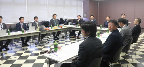 ロッテが行ったスカウト会議の様子（撮影・久永壮真）