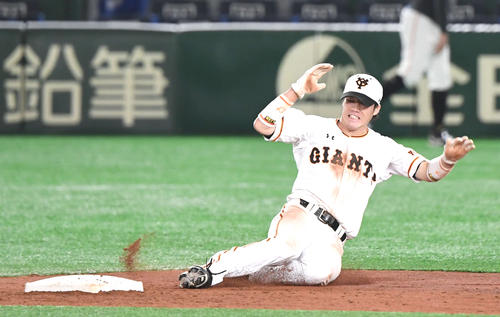 巨人重信慎之介（2019年10月6日撮影）