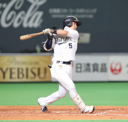 オリックス西野真弘（2018年7月1日撮影）