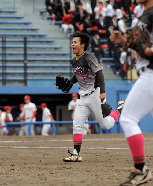 8回1失点の好投で優勝に貢献した日大国際関係の大石