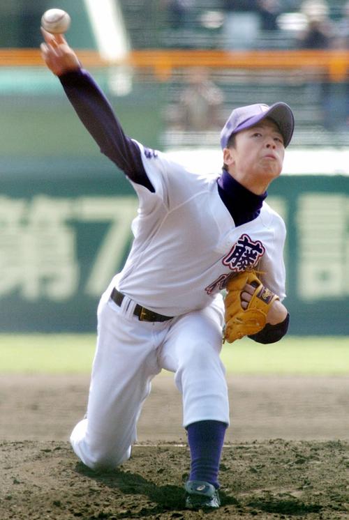 03年、藤代のエースとしてセンバツに出場。高校時代は毎日10キロのランニングに励んだ