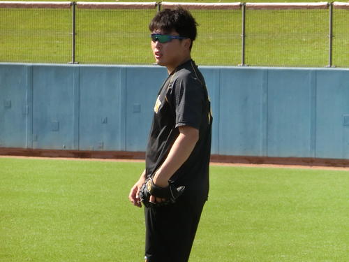 宮崎・アイビースタジアムで練習を行った阪神馬場