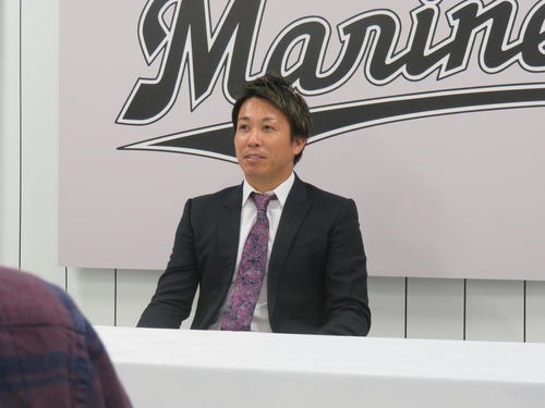 来季残留を決めてスッキリした表情のロッテ益田