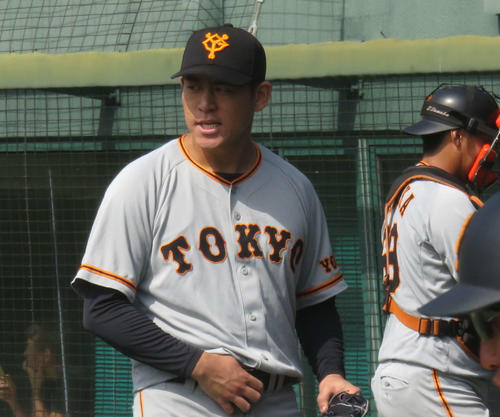 巨人桜井俊貴（2019年10月14日撮影）