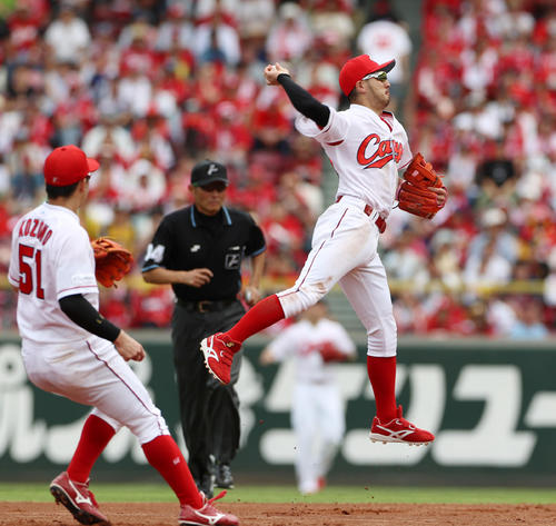 広島菊池涼介（2019年9月7日撮影）