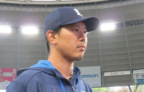 西武内海哲也投手（19年4月撮影）