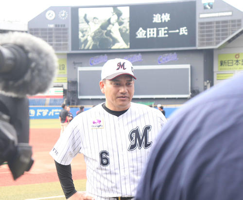 ロッテ井口監督（2019年10月7日撮影）