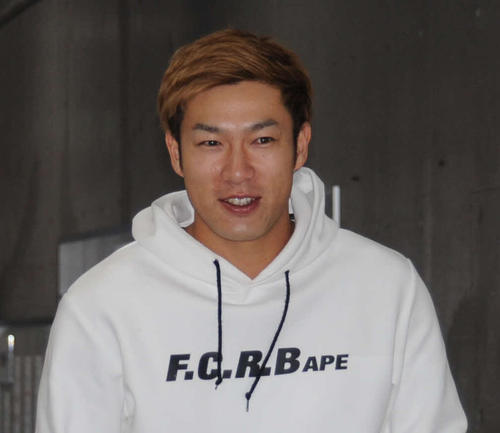 ソフトバンク柳田（2019年10月30日撮影）