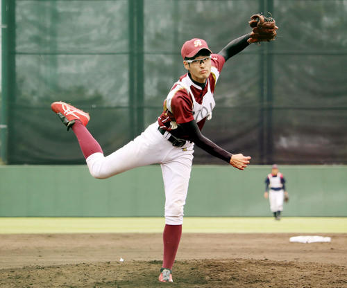 BCリーグのトライアウトを受験した杉浦健二郎