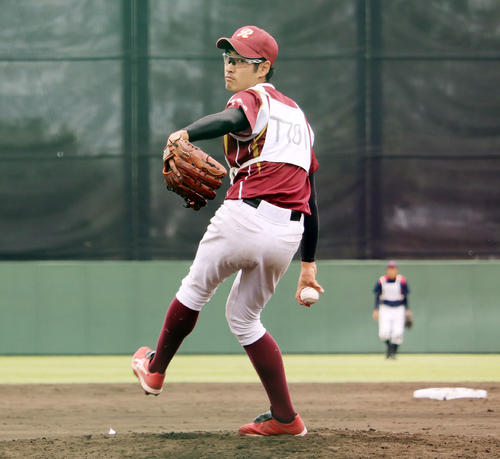 BCリーグのトライアウトを受験した杉浦健二郎