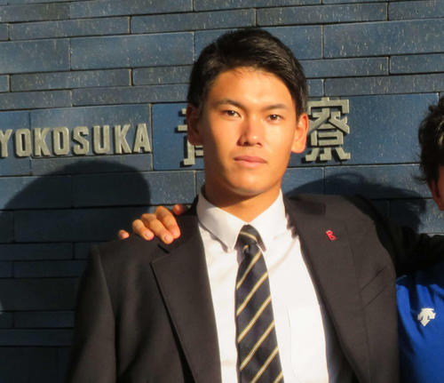 DeNAドラフト2位坂本（2019年11月1日撮影）