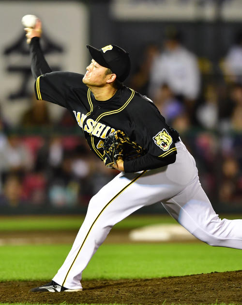 阪神斎藤友貴哉（2019年7月11日撮影）
