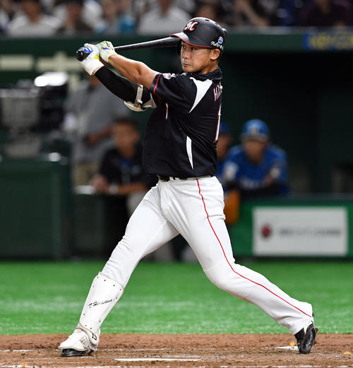 ロッテ平沢大河（2019年8月15日撮影）